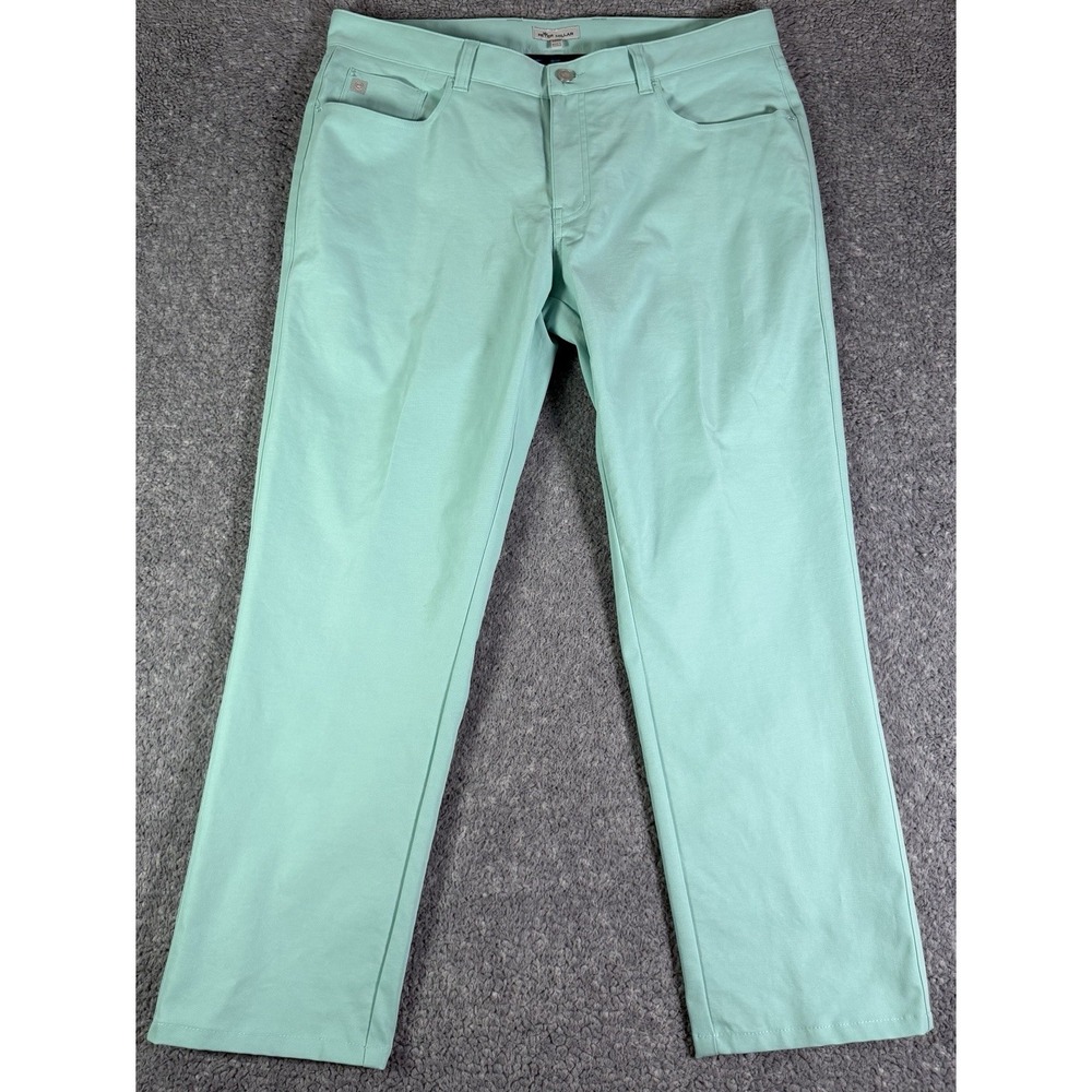 Peter Millar Pants Mens 36x27 Willow Mist Green EB66 Performance Preppy Golf